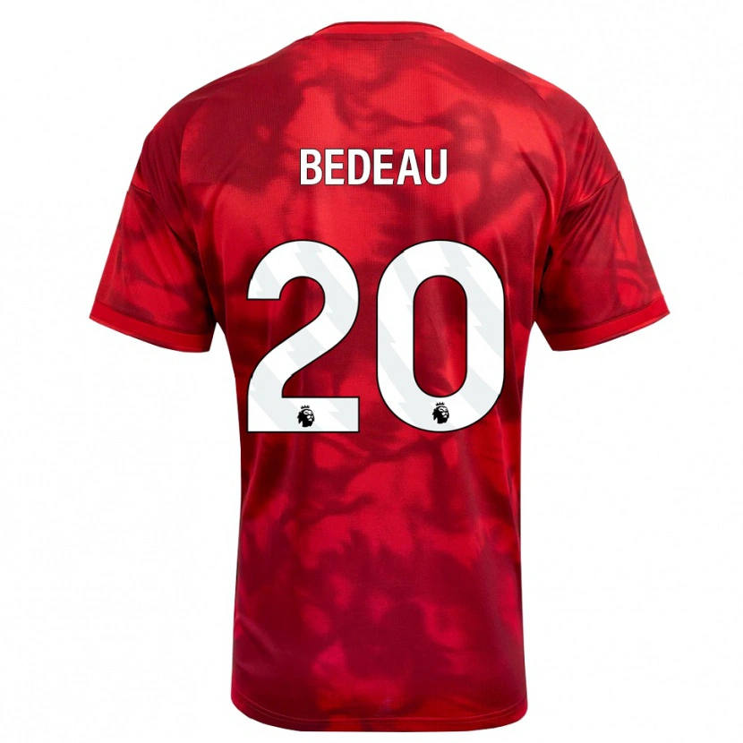 Danxen Uomo Maglia Naomi Bedeau #20 Cremisi Bianco Kit Gara Home 2026/27 Maglietta