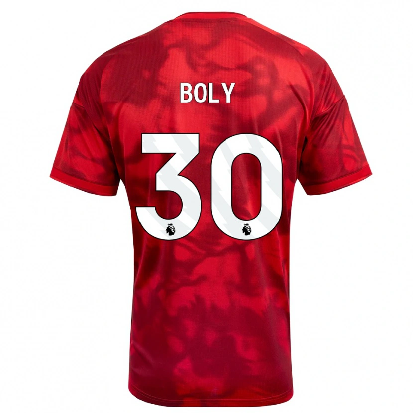 Danxen Uomo Maglia Willy Boly #30 Cremisi Bianco Kit Gara Home 2026/27 Maglietta