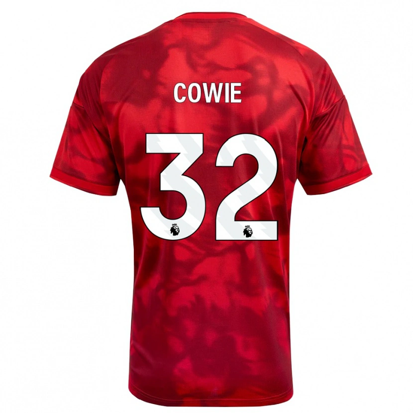 Danxen Uomo Maglia Abi Cowie #32 Cremisi Bianco Kit Gara Home 2026/27 Maglietta