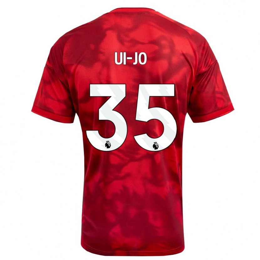 Danxen Uomo Maglia Ui-Jo Hwang #35 Cremisi Bianco Kit Gara Home 2026/27 Maglietta