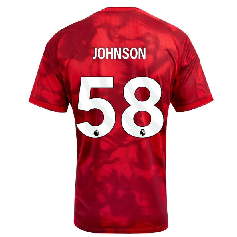 Danxen Uomo Maglia Pharrell Johnson #58 Cremisi Bianco Kit Gara Home 2026/27 Maglietta