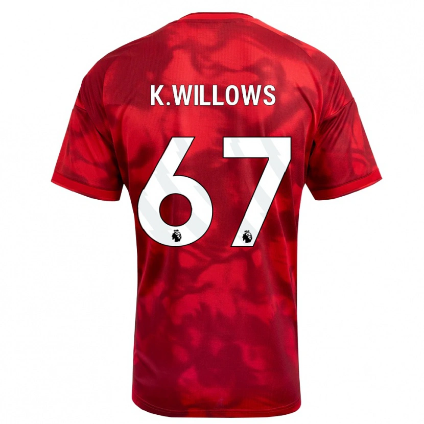 Danxen Uomo Maglia Keehan Willows #67 Cremisi Bianco Kit Gara Home 2026/27 Maglietta
