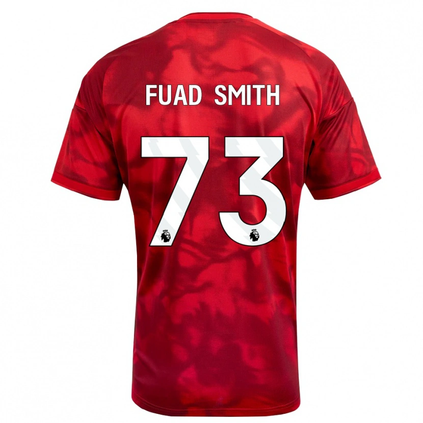 Danxen Uomo Maglia Fuad Smith #73 Cremisi Bianco Kit Gara Home 2026/27 Maglietta