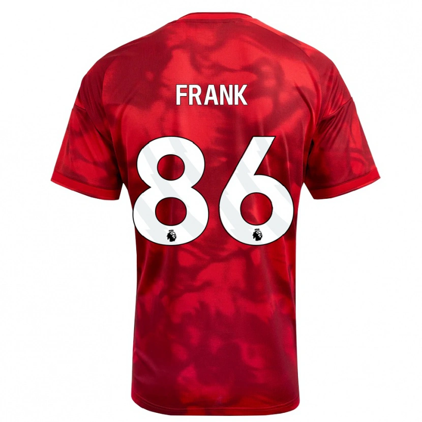 Danxen Uomo Maglia Frank Djamna #86 Cremisi Bianco Kit Gara Home 2026/27 Maglietta