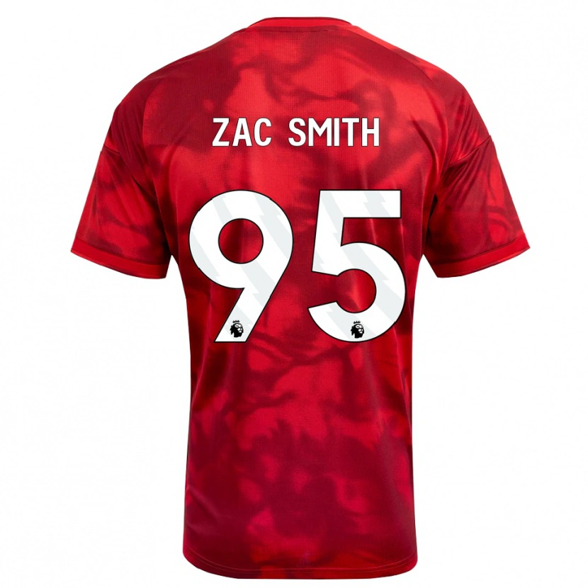 Danxen Uomo Maglia Zac Smith #95 Cremisi Bianco Kit Gara Home 2026/27 Maglietta