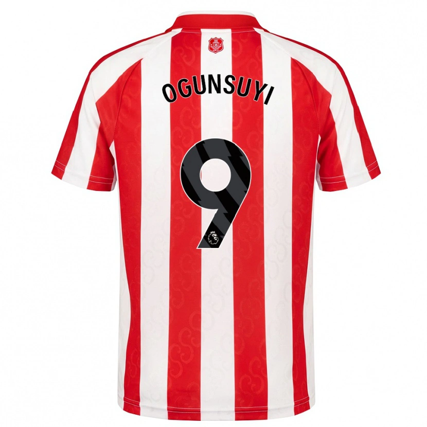 Danxen Uomo Maglia Trey Samuel-Ogunsuyi #9 Rosso Bianco Nero Kit Gara Home 2026/27 Maglietta