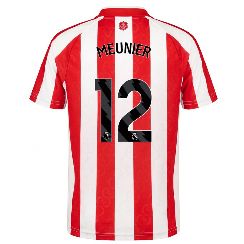 Danxen Uomo Maglia Thomas Meunier #12 Rosso Bianco Nero Kit Gara Home 2026/27 Maglietta