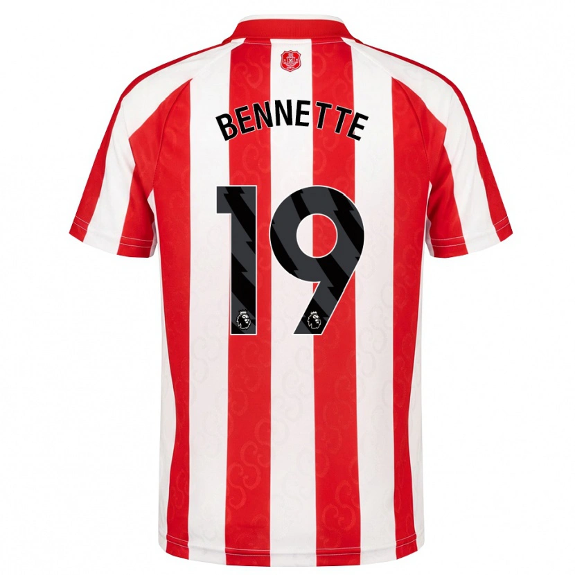 Danxen Uomo Maglia Jewison Bennette #19 Rosso Bianco Nero Kit Gara Home 2026/27 Maglietta
