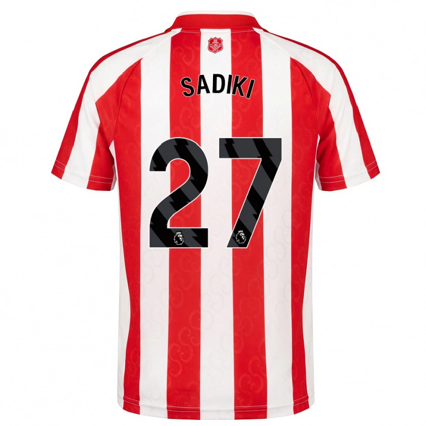 Danxen Uomo Maglia Noah Sadiki #27 Rosso Bianco Nero Kit Gara Home 2026/27 Maglietta