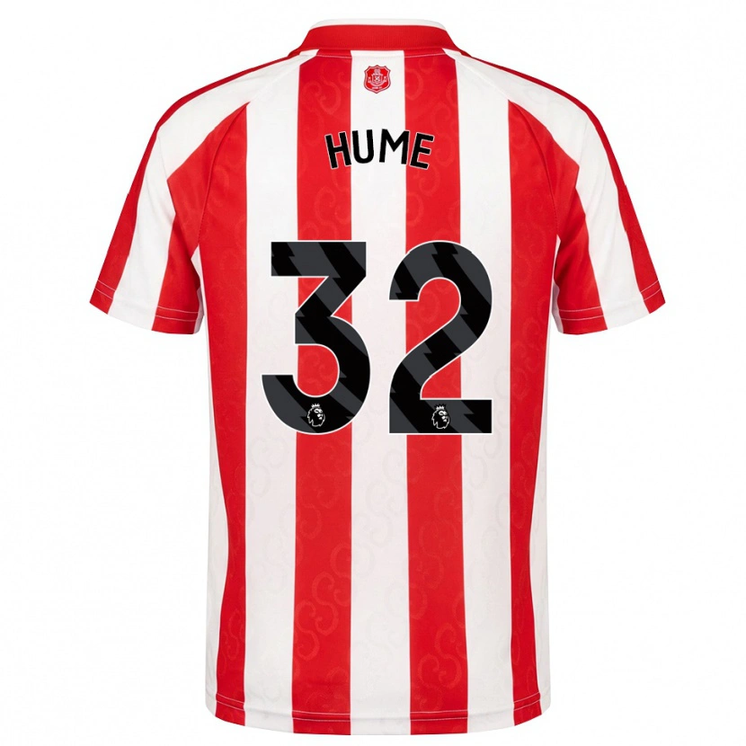 Danxen Uomo Maglia Trai Hume #32 Rosso Bianco Nero Kit Gara Home 2026/27 Maglietta