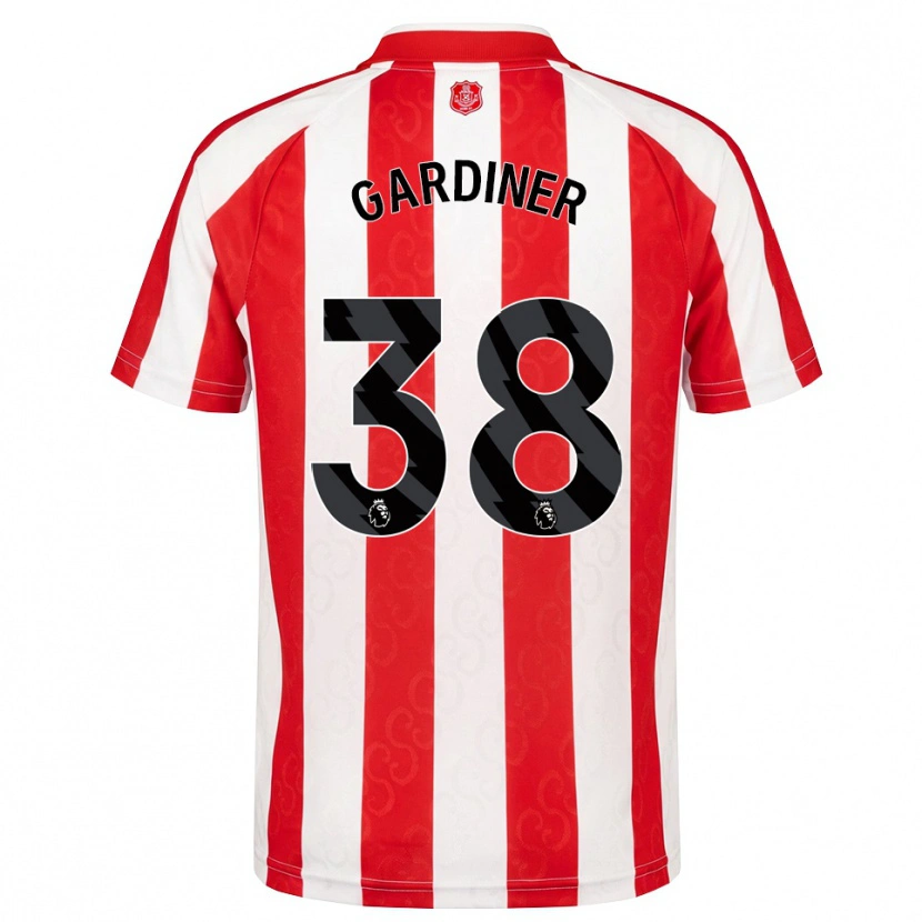 Danxen Uomo Maglia Harry Gardiner #38 Rosso Bianco Nero Kit Gara Home 2026/27 Maglietta
