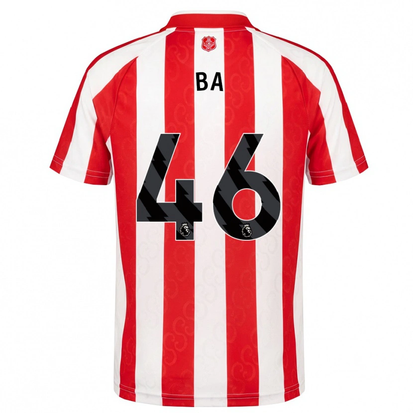 Danxen Uomo Maglia Abdoullah Ba #46 Rosso Bianco Nero Kit Gara Home 2026/27 Maglietta
