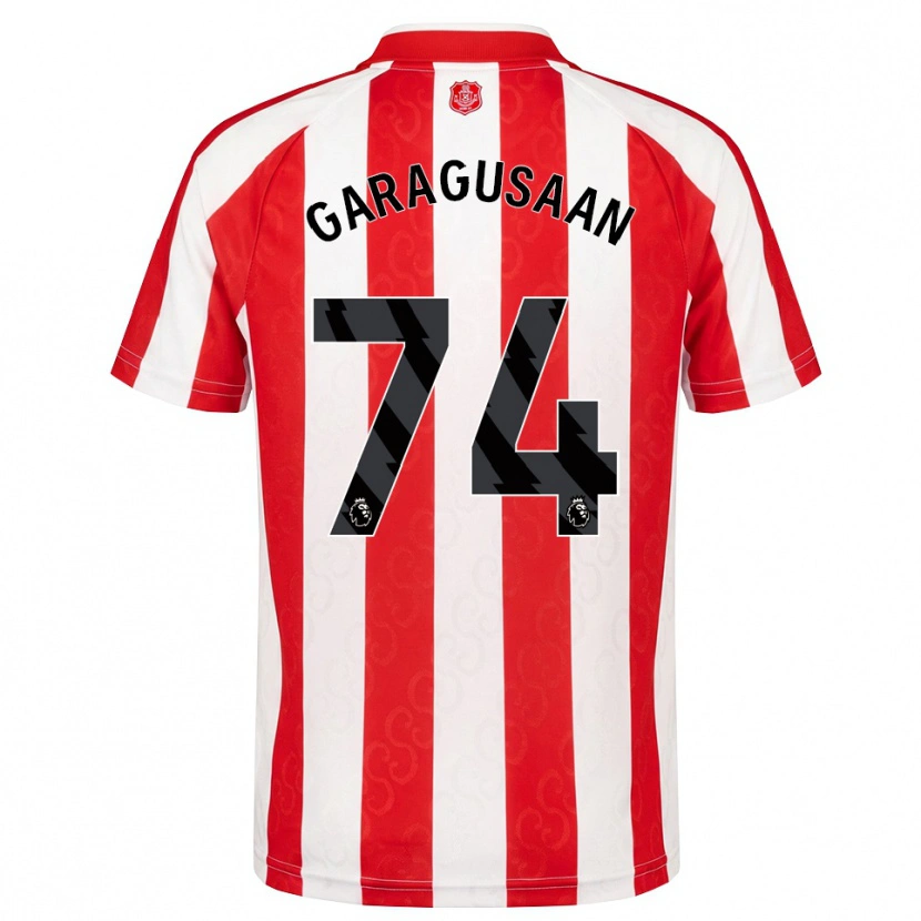 Danxen Uomo Maglia Finn Geragusyan #74 Rosso Bianco Nero Kit Gara Home 2026/27 Maglietta