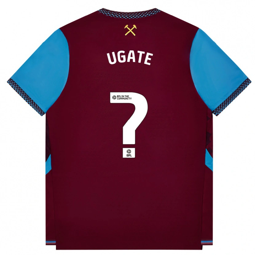 Danxen Uomo Maglia Arnaldo Ugate #0 Borgogna Blu Fiordaliso Kit Gara Home 2026/27 Maglietta