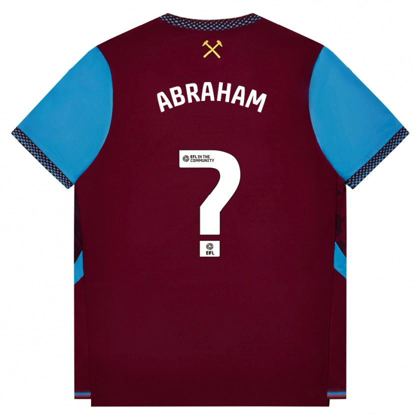 Danxen Uomo Maglia Dondre Abraham #0 Borgogna Blu Fiordaliso Kit Gara Home 2026/27 Maglietta