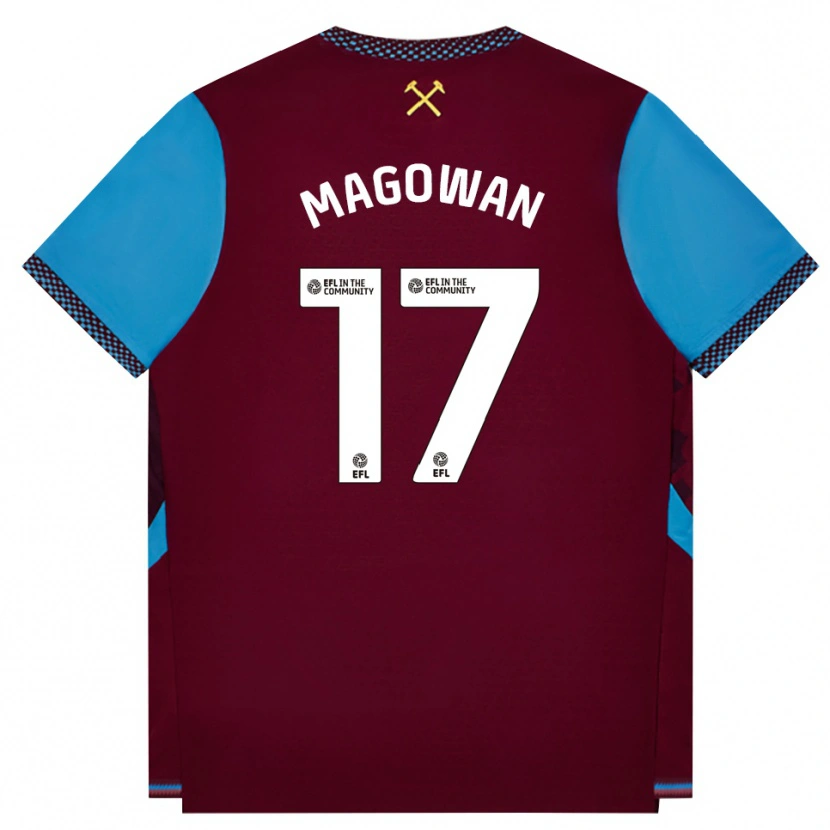 Danxen Uomo Maglia Zak Magowan #17 Borgogna Blu Fiordaliso Kit Gara Home 2026/27 Maglietta