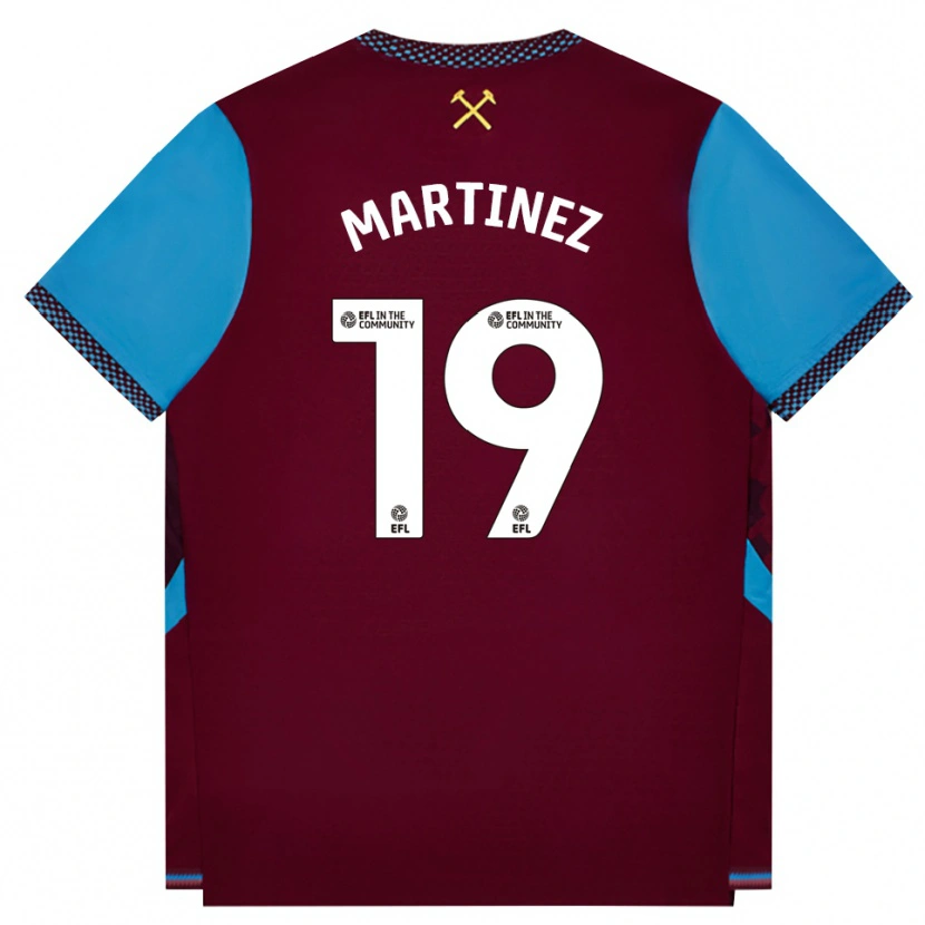 Danxen Uomo Maglia Shekiera Martinez #19 Borgogna Blu Fiordaliso Kit Gara Home 2026/27 Maglietta