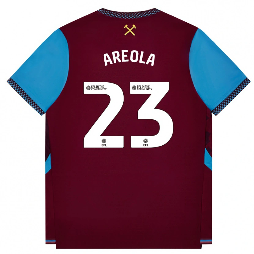 Danxen Uomo Maglia Alphonse Areola #23 Borgogna Blu Fiordaliso Kit Gara Home 2026/27 Maglietta