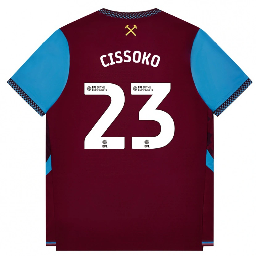 Danxen Uomo Maglia Hawa Cissoko #23 Borgogna Blu Fiordaliso Kit Gara Home 2026/27 Maglietta