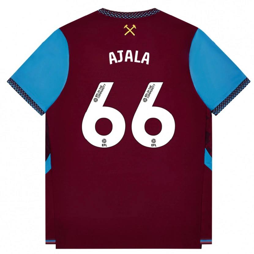 Danxen Uomo Maglia Joshua Ajala #66 Borgogna Blu Fiordaliso Kit Gara Home 2026/27 Maglietta