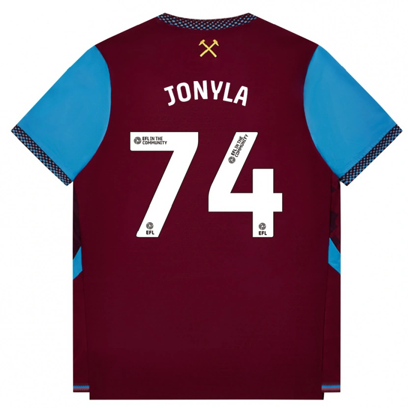 Danxen Uomo Maglia Tomas Jonyla #74 Borgogna Blu Fiordaliso Kit Gara Home 2026/27 Maglietta