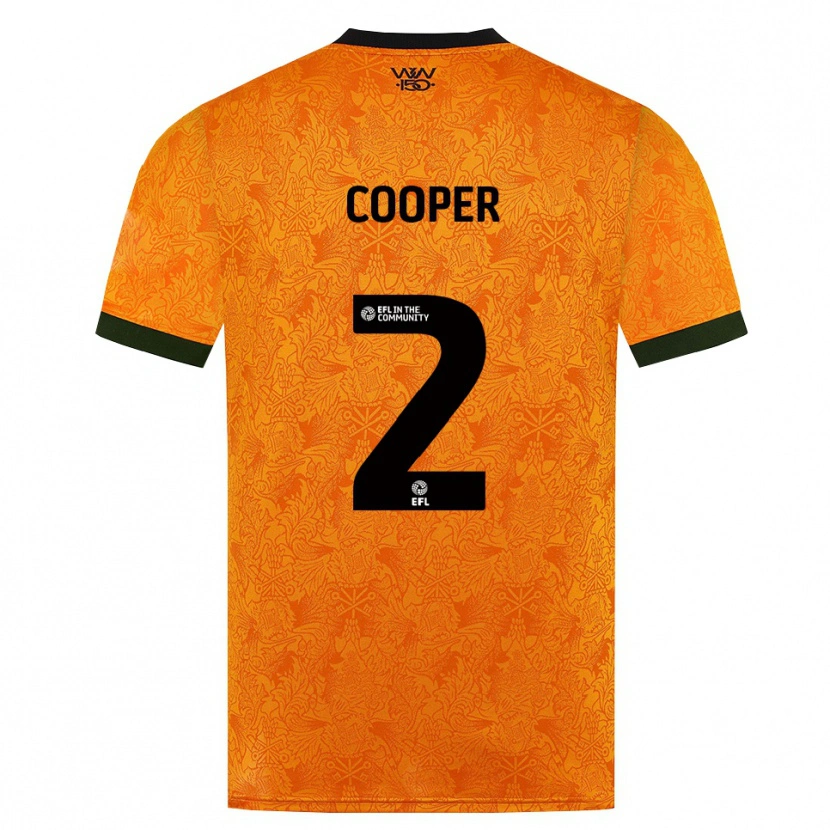 Danxen Uomo Maglia Laura Cooper #2 Arancione Nero Kit Gara Home 2026/27 Maglietta