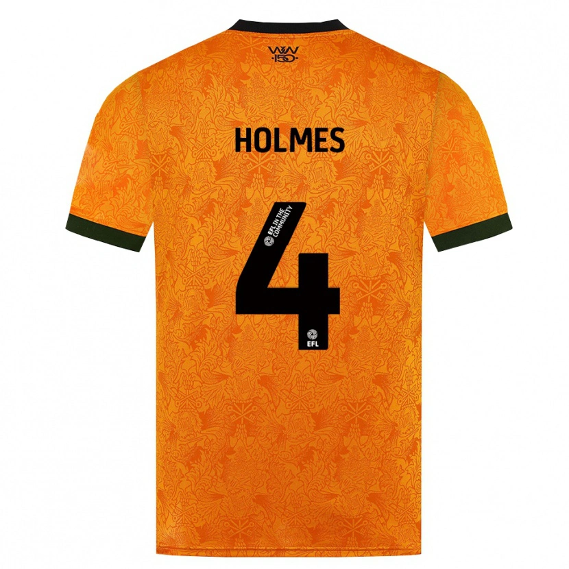 Danxen Uomo Maglia Summer Holmes #4 Arancione Nero Kit Gara Home 2026/27 Maglietta