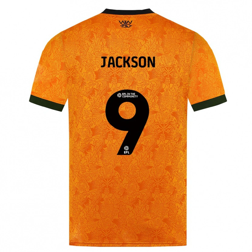 Danxen Uomo Maglia Ricky Jackson #9 Arancione Nero Kit Gara Home 2026/27 Maglietta