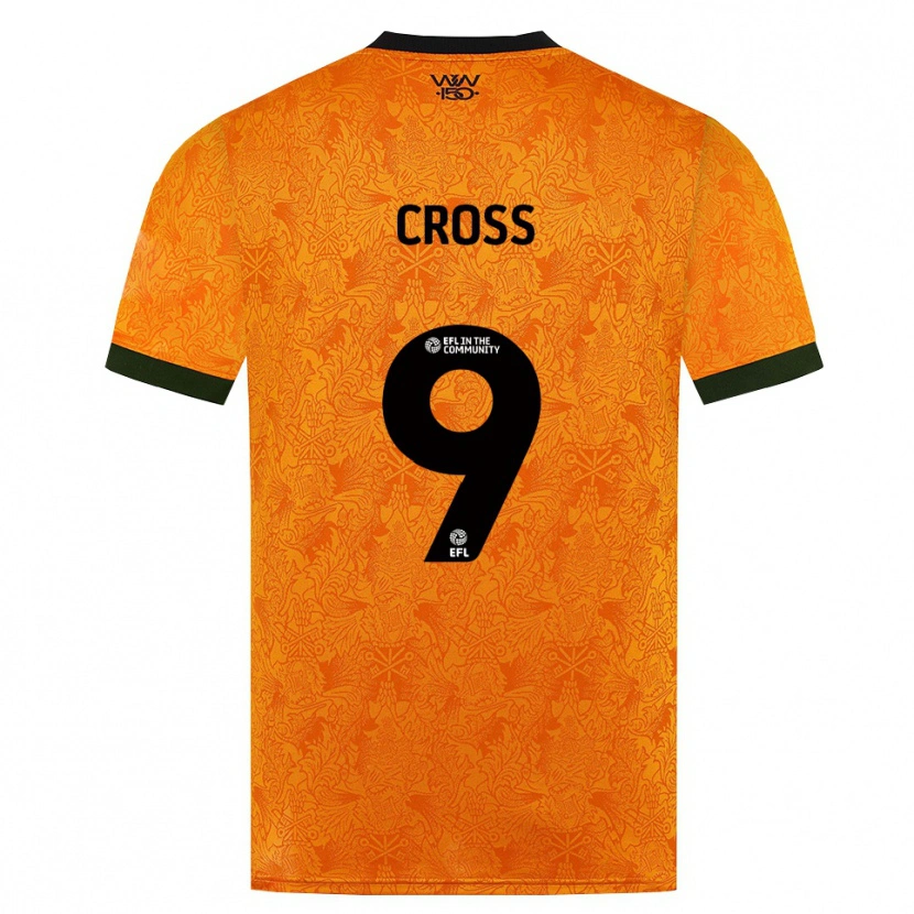 Danxen Uomo Maglia Jade Cross #9 Arancione Nero Kit Gara Home 2026/27 Maglietta