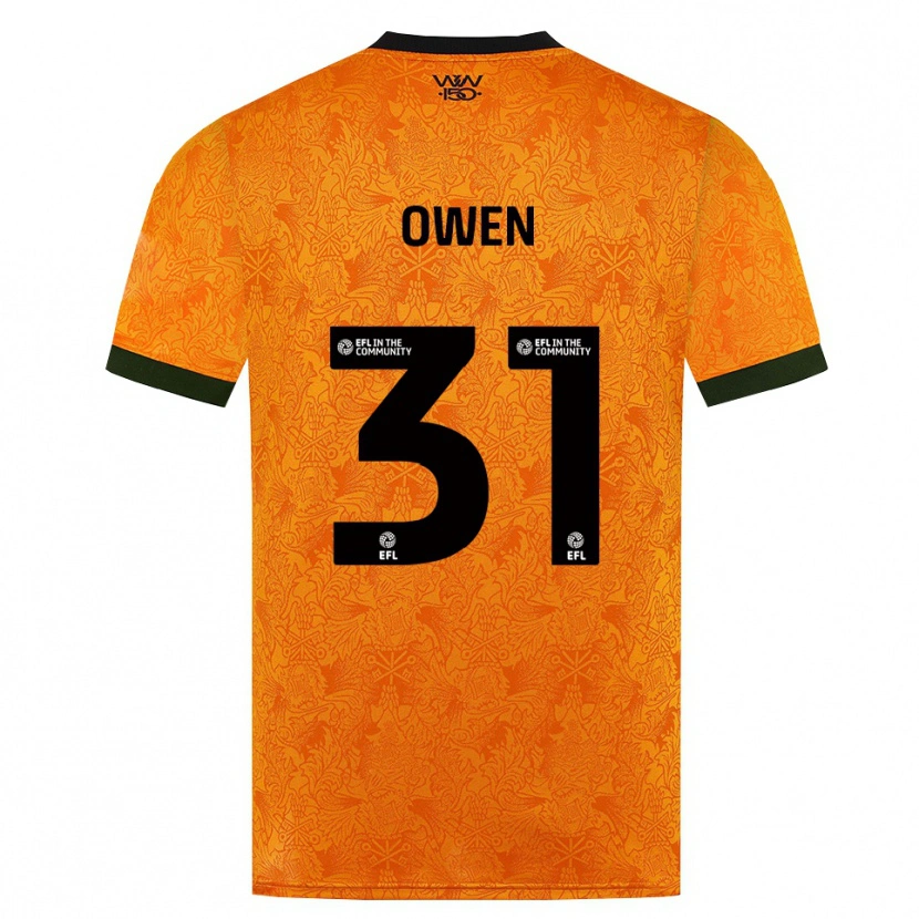 Danxen Uomo Maglia Skye Owen #31 Arancione Nero Kit Gara Home 2026/27 Maglietta