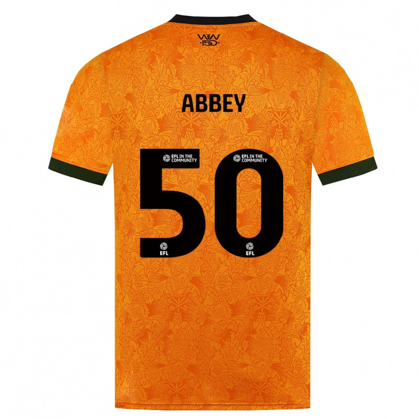 Danxen Uomo Maglia Jerome Abbey #50 Arancione Nero Kit Gara Home 2026/27 Maglietta