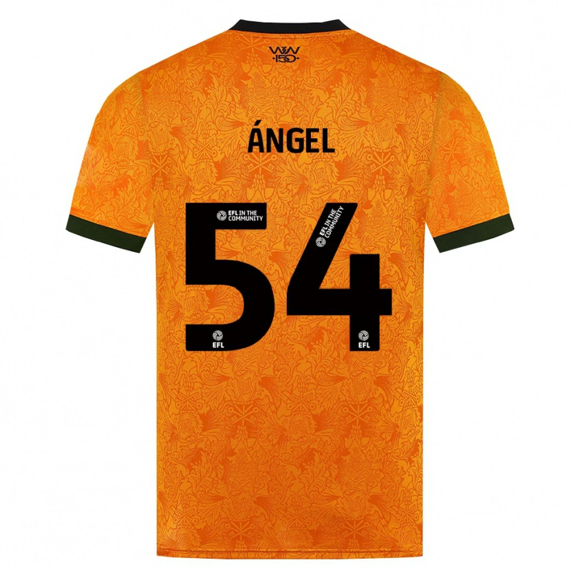 Danxen Uomo Maglia Dani Ángel #54 Arancione Nero Kit Gara Home 2026/27 Maglietta