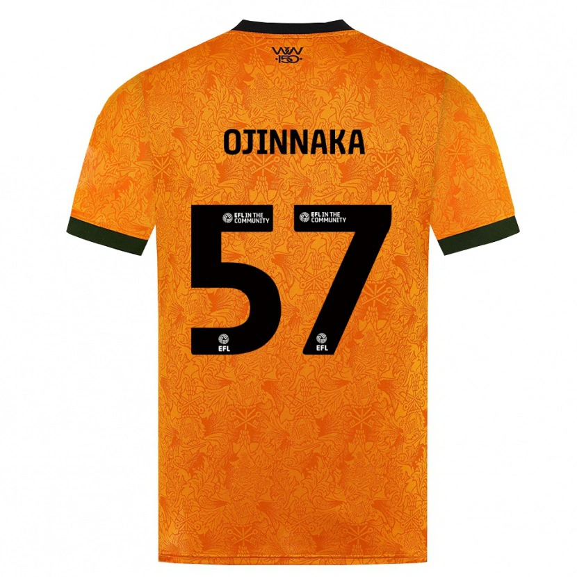 Danxen Uomo Maglia Temple Ojinnaka #57 Arancione Nero Kit Gara Home 2026/27 Maglietta