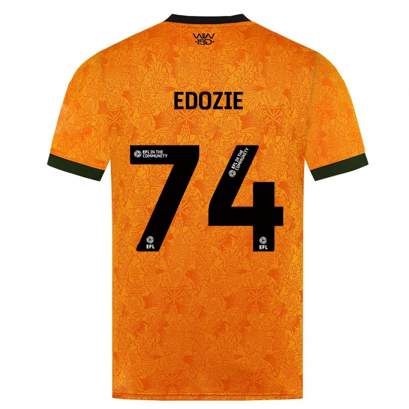 Danxen Uomo Maglia Tom Edozie #74 Arancione Nero Kit Gara Home 2026/27 Maglietta