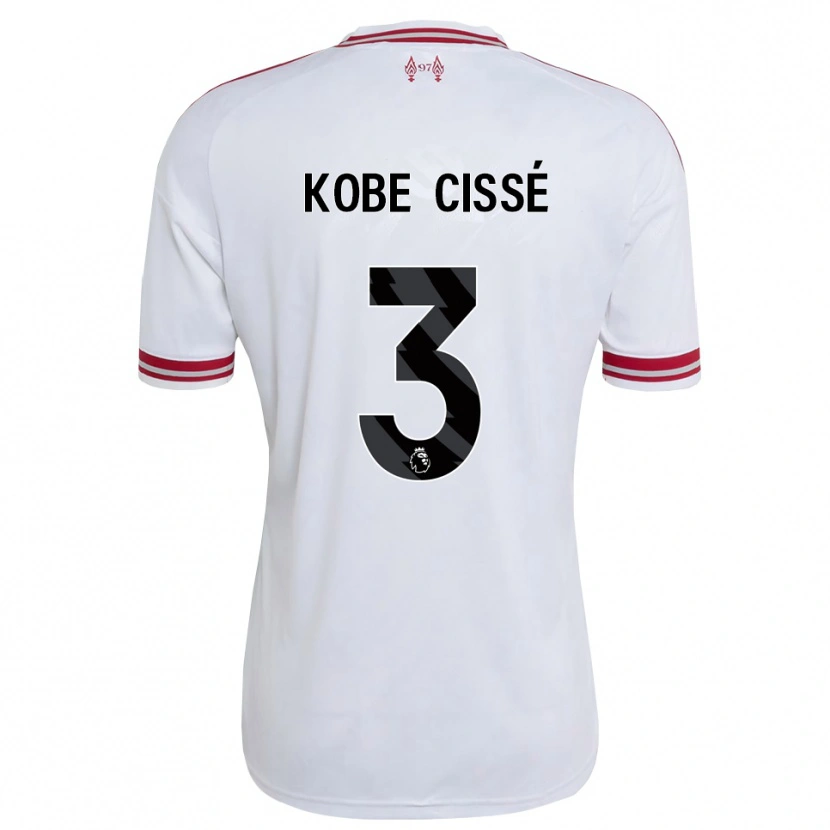 Danxen Uomo Maglia Prince Cissé #3 Rosso Bianco Kit Gara Away 2026/27 Maglietta