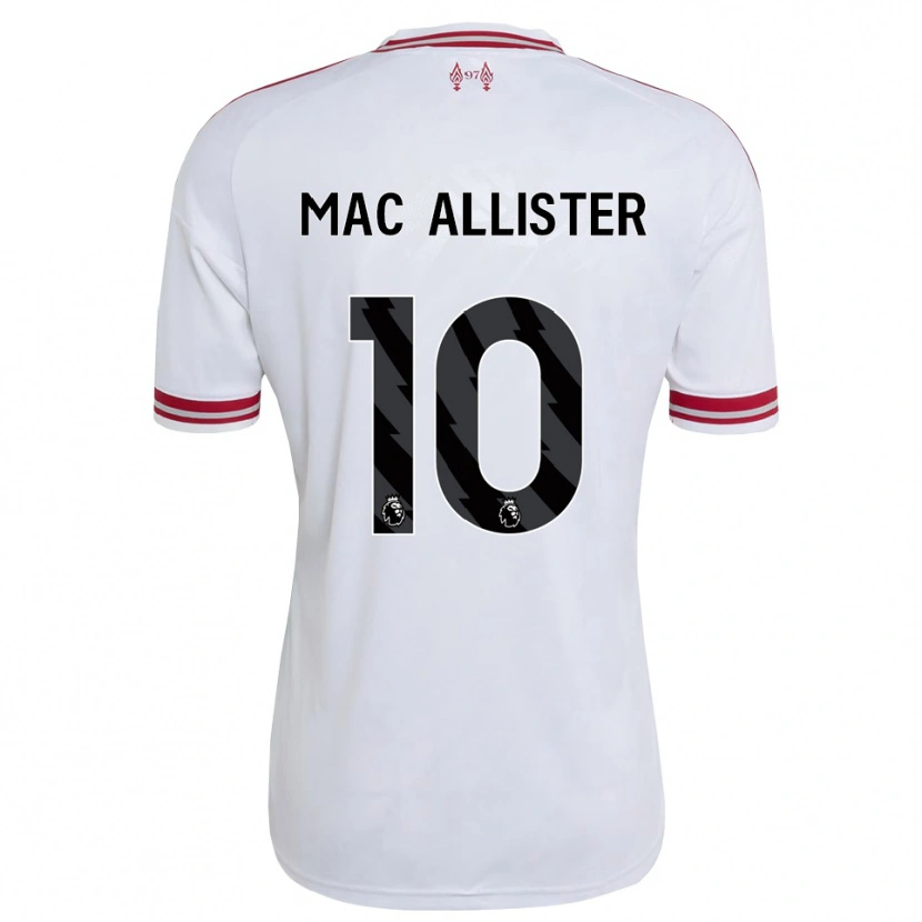 Danxen Uomo Maglia Alexis Mac Allister #10 Rosso Bianco Kit Gara Away 2026/27 Maglietta