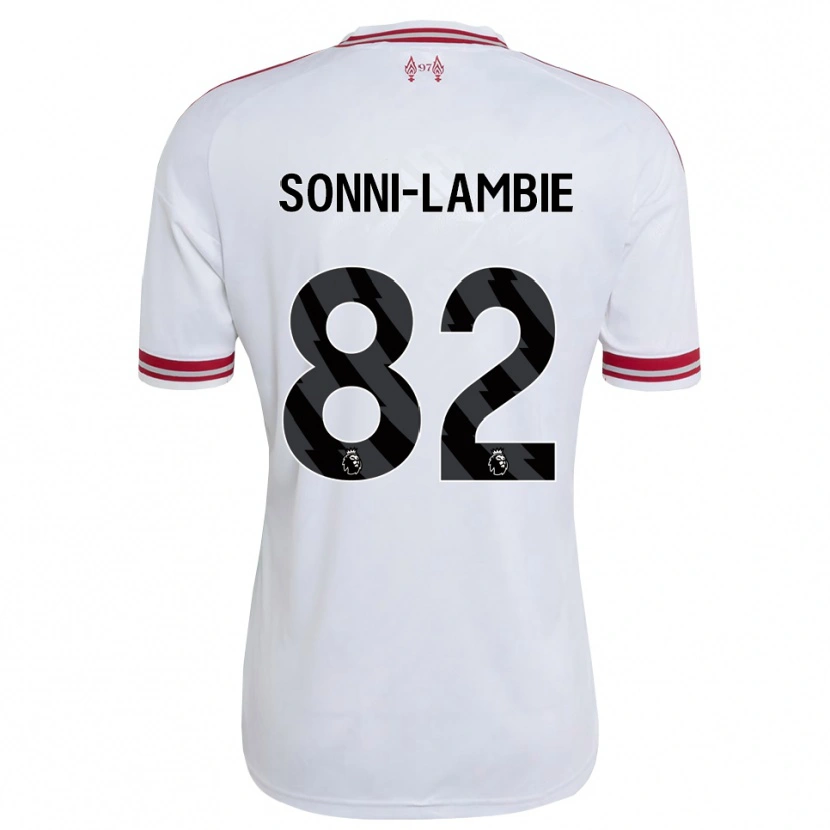 Danxen Uomo Maglia Joshua Sonni-Lambie #82 Rosso Bianco Kit Gara Away 2026/27 Maglietta