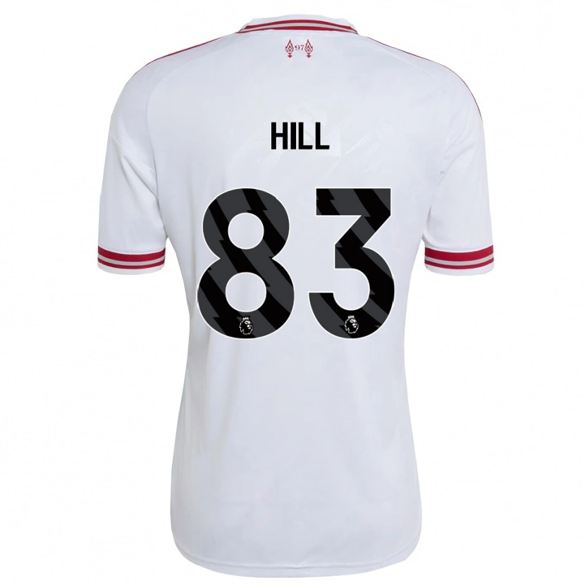 Danxen Uomo Maglia Thomas Hill #83 Rosso Bianco Kit Gara Away 2026/27 Maglietta