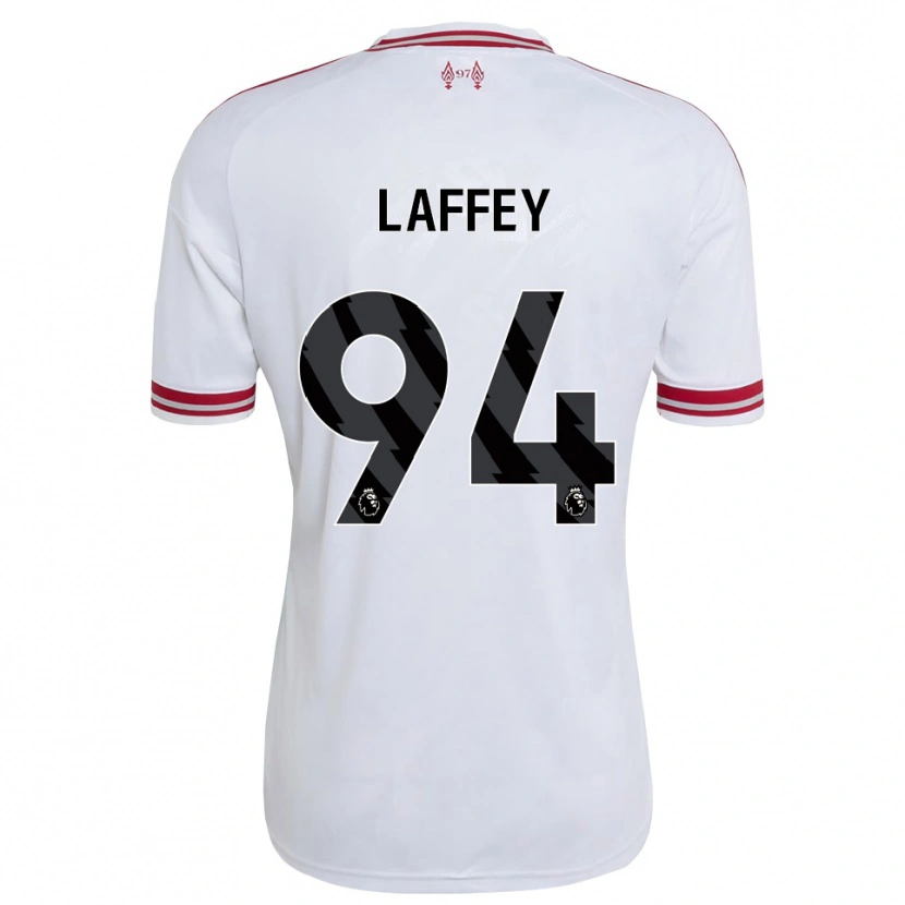 Danxen Uomo Maglia Michael Laffey #94 Rosso Bianco Kit Gara Away 2026/27 Maglietta