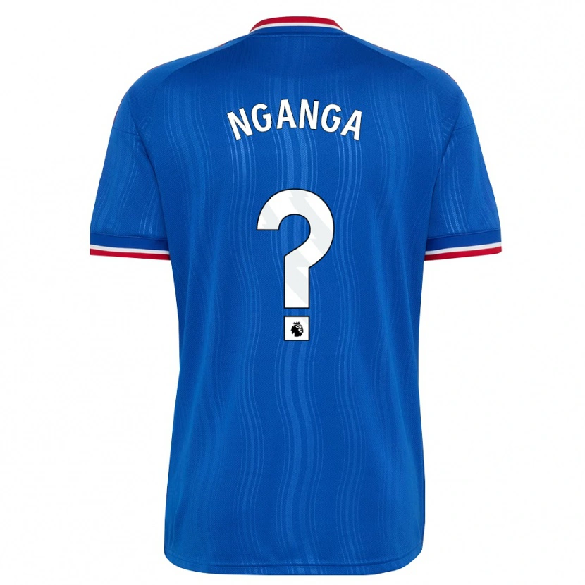 Danxen Uomo Maglia Jodie Nganga #0 Blu Bianco Rosso Kit Gara Away 2026/27 Maglietta