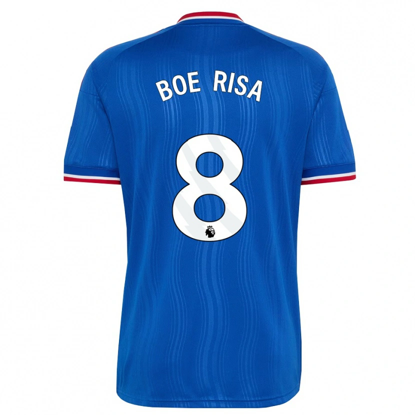 Danxen Uomo Maglia Vilde Boe Risa #8 Blu Bianco Rosso Kit Gara Away 2026/27 Maglietta