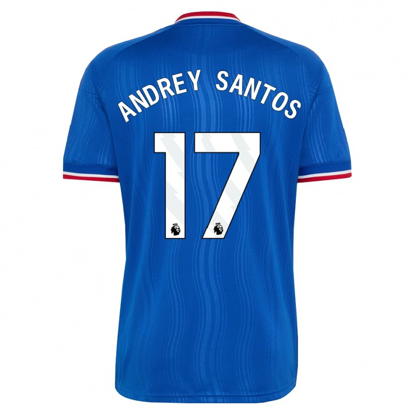 Danxen Uomo Maglia Andrey Santos #17 Blu Bianco Rosso Kit Gara Away 2026/27 Maglietta