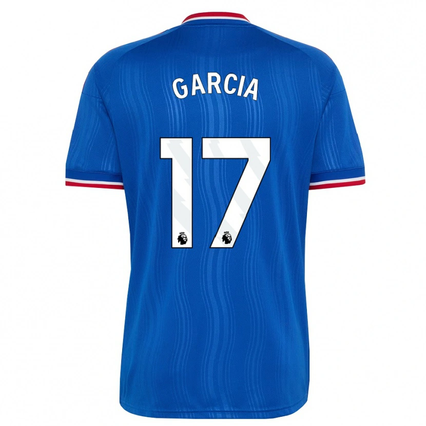 Danxen Uomo Maglia Lucia Garcia #17 Blu Bianco Rosso Kit Gara Away 2026/27 Maglietta