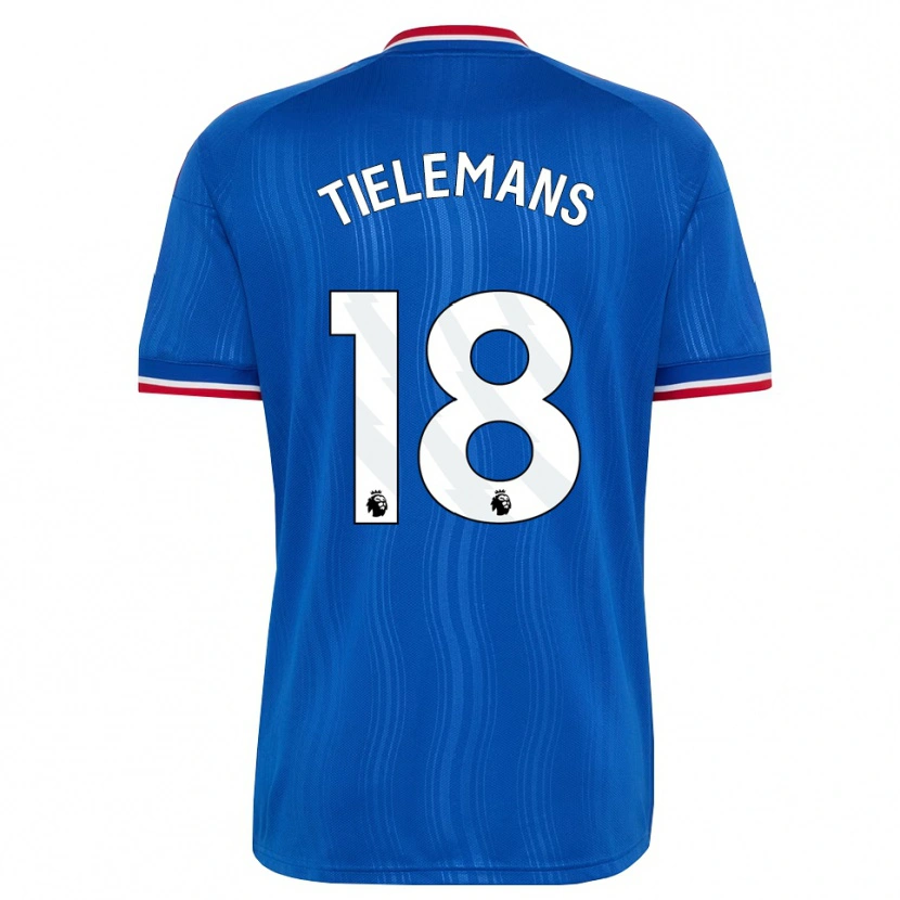 Danxen Uomo Maglia Youri Tielemans #18 Blu Bianco Rosso Kit Gara Away 2026/27 Maglietta