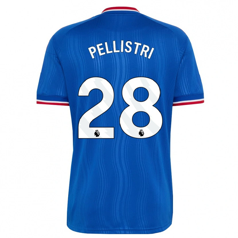 Danxen Uomo Maglia Facundo Pellistri #28 Blu Bianco Rosso Kit Gara Away 2026/27 Maglietta