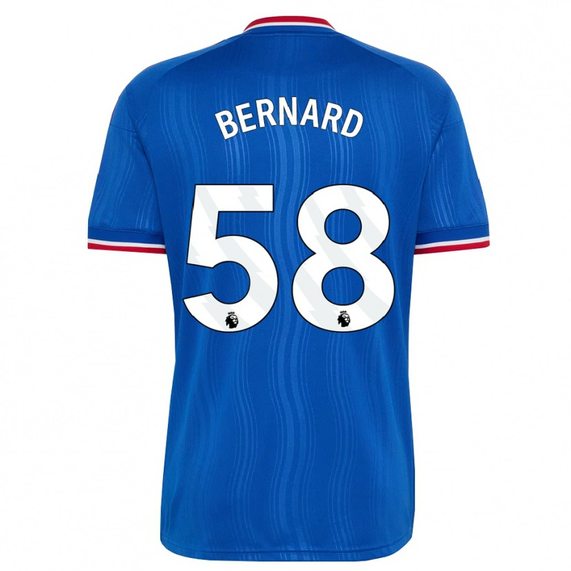 Danxen Uomo Maglia Bernard #58 Blu Bianco Rosso Kit Gara Away 2026/27 Maglietta