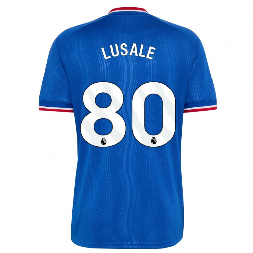 Danxen Uomo Maglia Samuel Lusale #80 Blu Bianco Rosso Kit Gara Away 2026/27 Maglietta