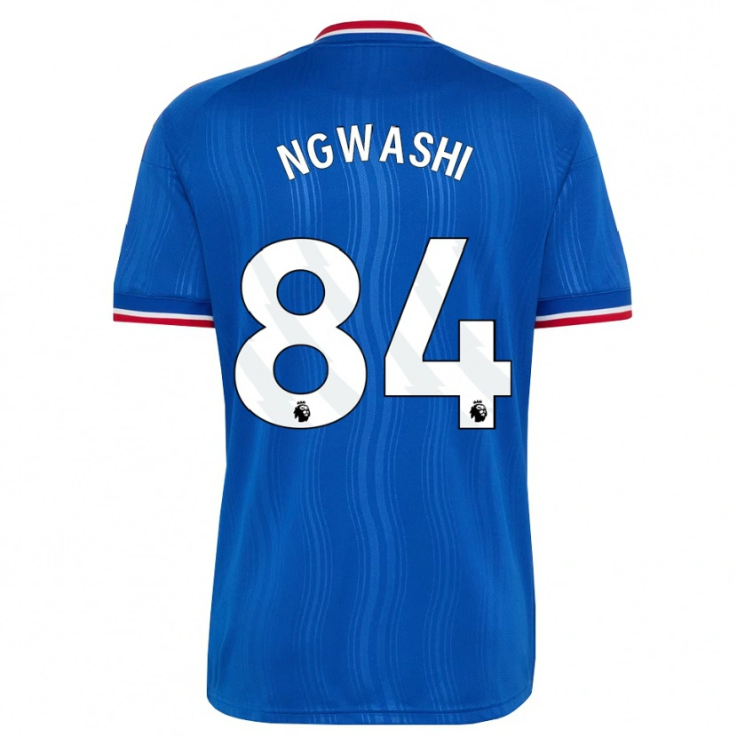 Danxen Uomo Maglia Jayden Ngwashi #84 Blu Bianco Rosso Kit Gara Away 2026/27 Maglietta