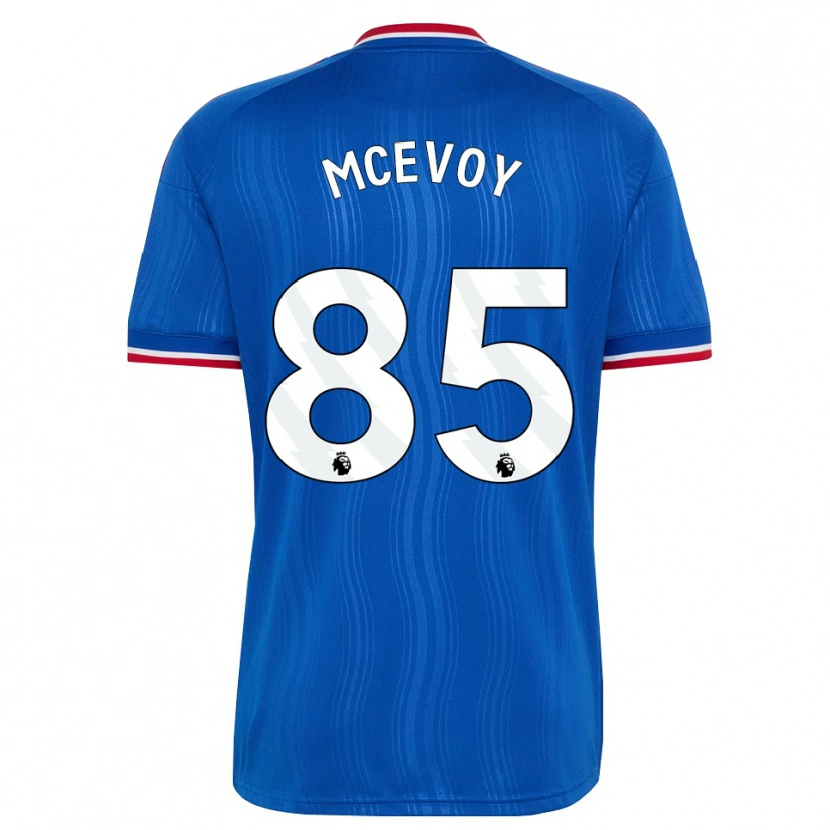 Danxen Uomo Maglia Jay Mcevoy #85 Blu Bianco Rosso Kit Gara Away 2026/27 Maglietta