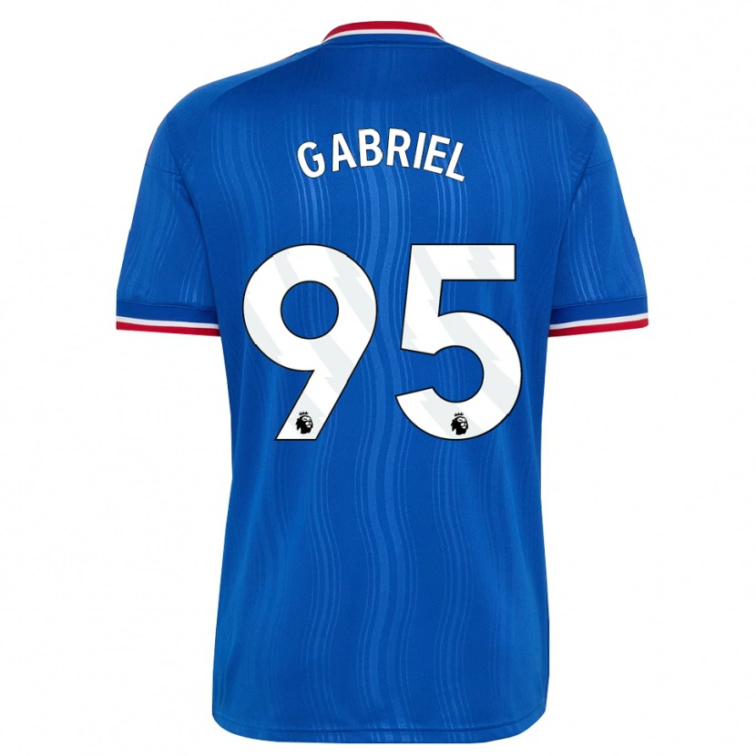 Danxen Uomo Maglia Jj Gabriel #95 Blu Bianco Rosso Kit Gara Away 2026/27 Maglietta